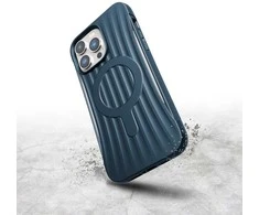 Raptic X-Doria Clutch dėklas iPhone 14 Pro Max su MagSafe galiniu dangteliu, mėlynas