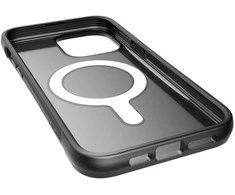 Raptic X-Doria Clutch dėklas iPhone 14 Pro Max su MagSafe galiniu dangteliu, juodas
