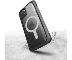Raptic X-Doria saugus dėklas iPhone 14 Pro Max su MagSafe šarvuotu dangteliu, juodas