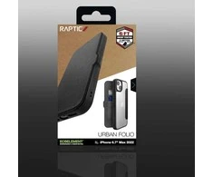 Raptic X-Doria Urban Folio dėklas iPhone 14 Plus , apverčiamasis dangtelis, juodas