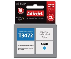 Rašalo kasetė Epson T3472 Activejet AE-34CNX, 14 ml, mėlyna
