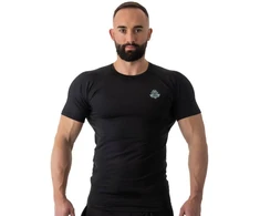 Rashguard, juoda, trumpos rankovės, BlackRS - S