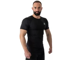 Rashguard, juoda, trumpos rankovės, BlackRS - S