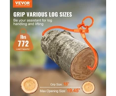 VEVOR Rąstų vilkimo žnyplės, 18 colių, 350 kg