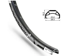 Rato lankas RODI BLACKROCK 29'' 622x23 juodas 32 skylutės