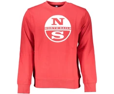 RAUDONA BLUZA MĘSKA Z ZAMKIEM NORTH SAILS