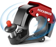 Raudonas aliumininis mechaninis skambutis Rockbros