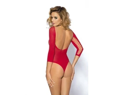 Raudonas moteriškas bodis Muriel