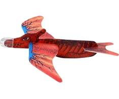 Putplasčio lėktuvas Dinozauras Lean Toys, raudonas