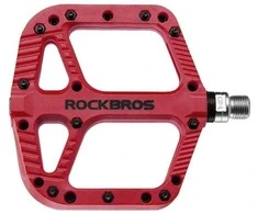 Raudoni platforminiai pedalai Rockbros