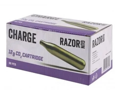 Kapsuły CO2 RazorGun 12g - 50 vnt dėžutėje
