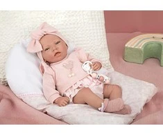 ARIAS Reborn lėlytė rožiniais rūbeliais, 40 cm