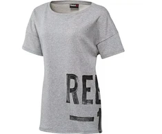 Reebok Faves pilki marškinėliai