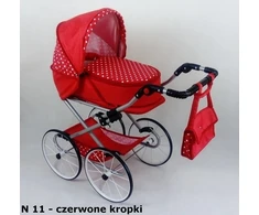 Retro stiliaus erdvus lėlių vežimėlis NATALIJA
