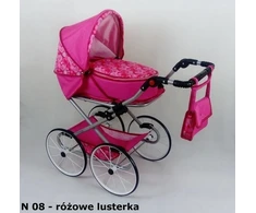 Retro stiliaus erdvus lėlių vežimėlis NATALIJA