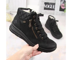 Rieker W RKR567 Atsparus vandeniui Insulated Leather Ankle Boots