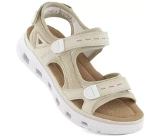 Rieker W RKR691 patogūs velcro sandalai smėlio spalvos