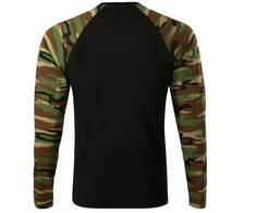 Rimeck Camouflage ilgomis rankovėmis M marškinėliai MLI-16633, karinis rudas raštas