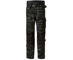Rimeck Vertex Camo M MLI-W09C2 kamufliažo rašto tamsiai pilkos kelnės