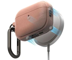 Ringke Onyx magnetinis MagSafe dėklas skirtas AirPods Pro 3 - Rožinė