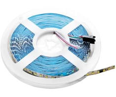 Rinkinys - 4,8W/m LED juosta, 12V, 3000K, IP65, 5m, su maitinimo šaltiniu ir nuotolinio valdymo pulteliu
