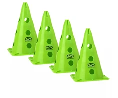 Smj Rinkinys iš 4 treniruočių kūgių - 30 cm žali / PT4-13H-G