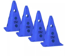 Smj Rinkinys iš 4 treniruočių kūgių - 30 cm mėlyni / PT4-13H-B