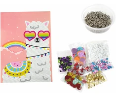 Lean Toys Kūrybinis rinkinys LeanToys su blizgučiais ir rėmu