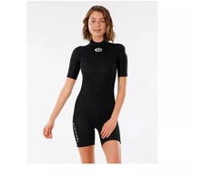 RIP CURL Freelite trumpomis rankovėmis pavasarinis putų kostiumas moterims - juodas
