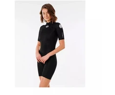 RIP CURL Freelite trumpomis rankovėmis pavasarinis putų kostiumas moterims - juodas