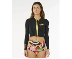 Rip Curl G-Bomb 1.5 Ls Fz Crop Jkt moteriška striukė, juoda