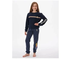 RIP CURL Melting Wave ilgomis rankovėmis marškinėliai mergaitėms, tamsiai mėlyni