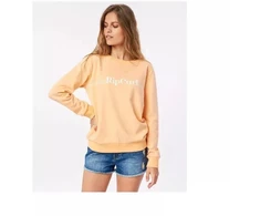 RIP CURL Re-Entry džemperis ilgomis rankovėmis – šviesiai oranžinis