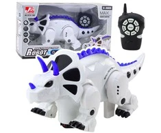 Robotas dinozauras Triceratops su nuotoliniu valdymu – žaidimams ir nuotykiams namuose.