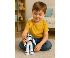Robotas edukacinis valdomas pulteliu mėlynas RC