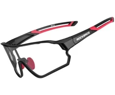 Rockbros 10135 photochromic UV400 dviratininko akiniai – juodos spalvos and raudonos spalvos