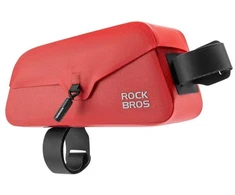 Rockbros 30120122004 Vandeniui atsparus 0.9L dviračio rėmo krepšys su magnetiniu užsegimu - Raudonas