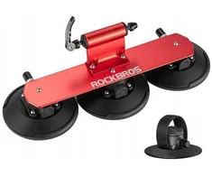 Dviračio laikiklis automobiliui 47 × 15 × 14 cm, raudona Rockbros