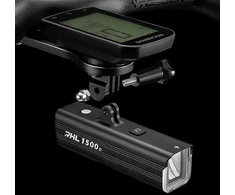Rockbros RHL1500 Priekinis dviračio žibintas 5000mAh 1500lm IPX6 - Juodas