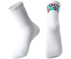 Rockbros sportinės kojinės, baltos/raštuotos, M dydis