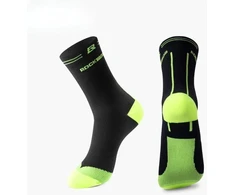 Rockbros sportinės kojinės, juodos-fluorescencinės, L dydis