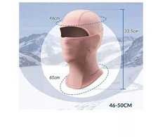 Rockbros vaikiška balaklava 46-50cm rožinė
