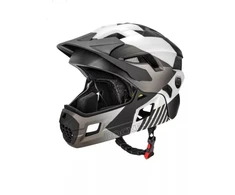 Rockbros Vaikų šalmas su skydeliu, 48-54cm, juodas