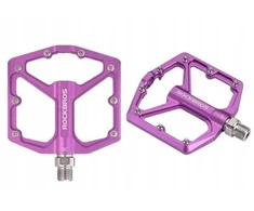 Dviračių platforminiai pedalai, aliuminio korpusas, violetinė, Rockbros