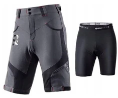 Dviratininko šortai vyriški, pilki Rockbros