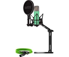 Rode Microphones NT1 Signature +XLR-cable+Desktop Studio Arm , microphone - lightgreen, Bundle