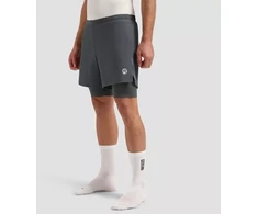 Rogelli 2in1 ESSENTIAL vyriški šortai pilki S