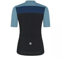Rogelli CORE BLOCK moteriški marškinėliai juodai-mėlyni 2XL