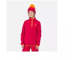 Rossignol Jr Strawpile Fleece pusiau užsegamas bliuzonas Raudonas