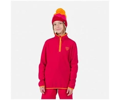 Rossignol Jr Strawpile Fleece pusiau užsegamas bliuzonas Raudonas